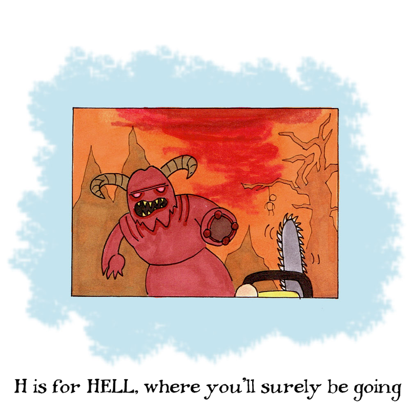 Illustration for article titled Learn Your ABCs With Our Video Game Horror Alphabet Book